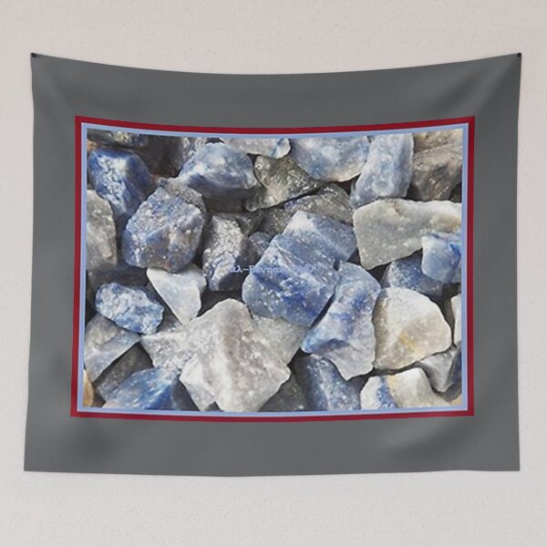 Item preview, Mu’ur (UM) Empire™ al-Benhadiel©™, Blue Quartz, gray background designed and sold by HardyKnitDesign.