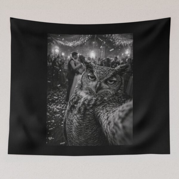 Item preview, Emotionally Unavailable Owl Wedding Meme Funny Deadpan Humor Gift designed and sold by Say It With Ink.