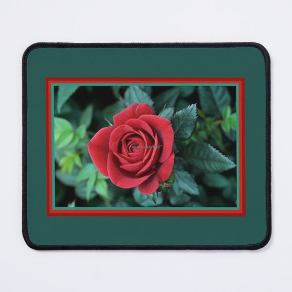 Item preview, Mu’ur (UM) Empire™ al-Benhadiel©™ acquisition, Red Rose, pine background designed and sold by HardyKnitDesign.