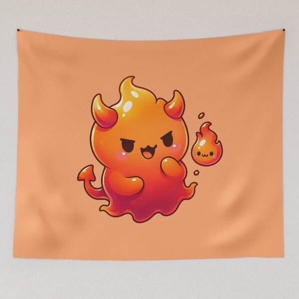 Item preview, Kawaii Fire Devil designed and sold by smktheduck.