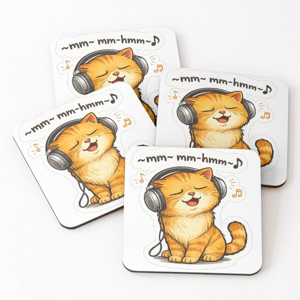 Item preview, The Moody Ginger Cats - Cute Music Vibe designed and sold by LadyArtSpirit.