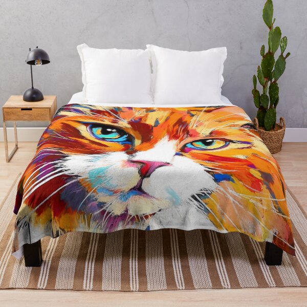 Aperçu de l'œuvre Peinture de chat aux couleurs #chat créée et vendue par JBJart.