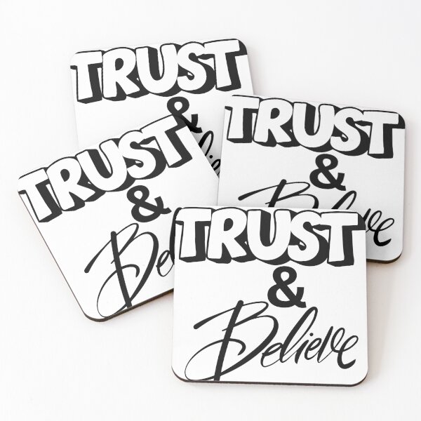 Item preview, Trust & Believe — Bold Motivational Typography Graphic Tee designed and sold by DonnaRaine.