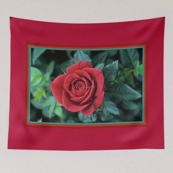 Item preview, Mu’ur (UM) Empire™ al-Benhadiel©™ acquisition, Red Rose, red background designed and sold by HardyKnitDesign.