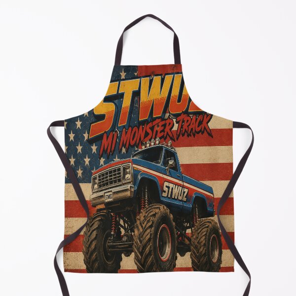 Item preview, Vintage Monster Truck American Flag Retro Art designed and sold by riki2365.