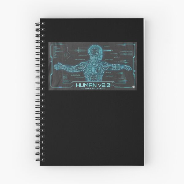 Item preview, Human v2.0 – Geek Edition Cyberpunk Futuristic Tech Anatomy Design designed and sold by MartBook.
