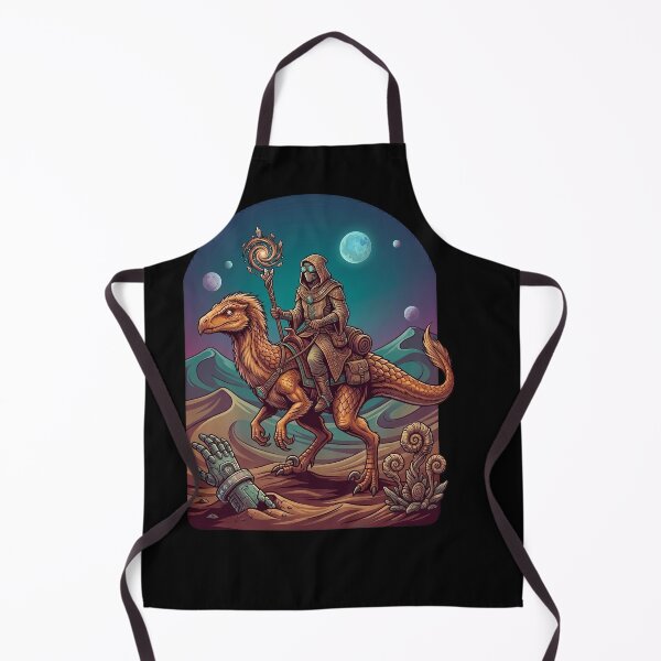 Item preview, Wizard Riding Dinosaur Desert Fantasy designed and sold by TeeARTHY.