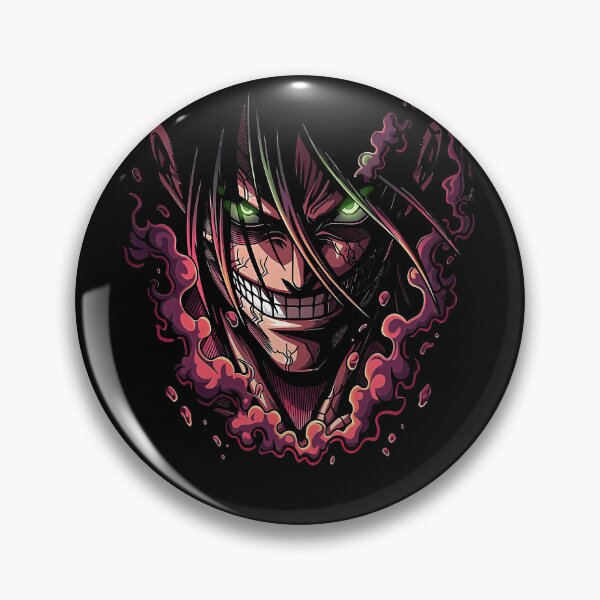 Item preview, Eren Yeager Intense Grin Attack on designed and sold by Animal-Replicas.