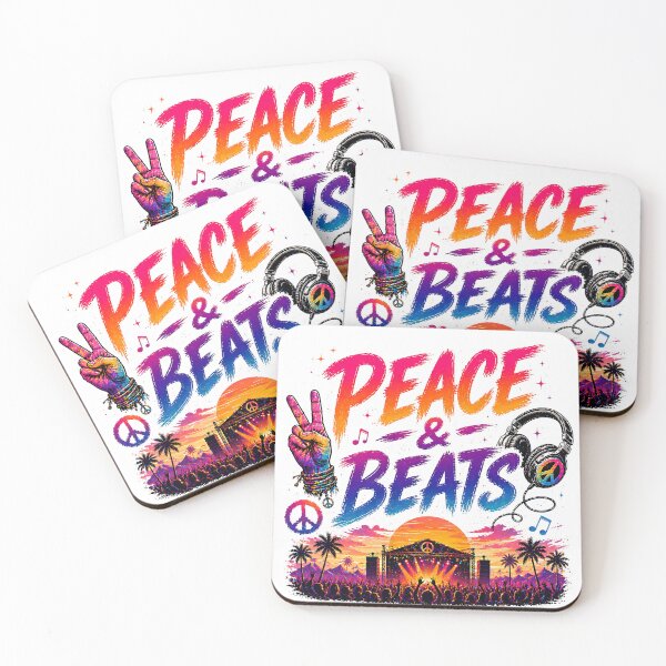 Item preview, Peace & Beats – Retro Music Festival Typography Design designed and sold by Digital Culture Studio.