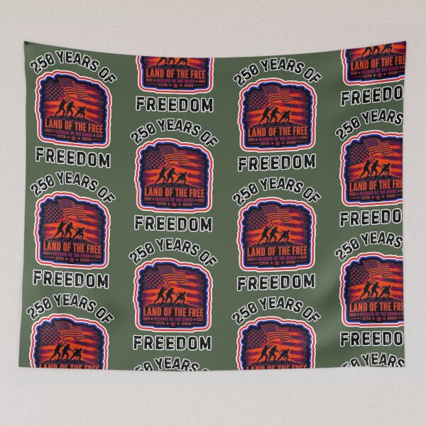 Item preview, Land Of The Free Because Of The Brave Memorial Day designed and sold by WoodburyLake.