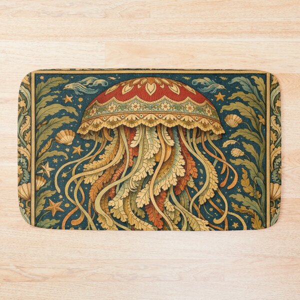 Item preview, Elegant vintage jelly fish design designed and sold by hollycooper.