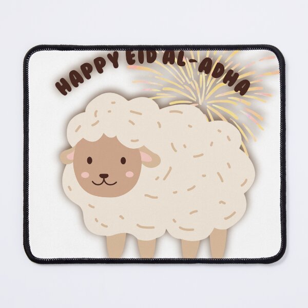 Item preview, Cute Happy Eid al-Adha Sheep Cartoon designed and sold by Alaaarafa33.