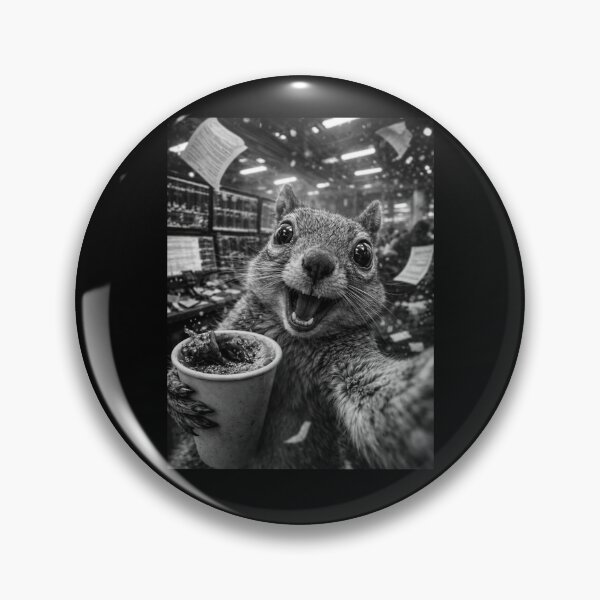 Item preview, Overcaffeinated Squirrel Stock Market Funny Chaos Humor Gift designed and sold by Say It With Ink.