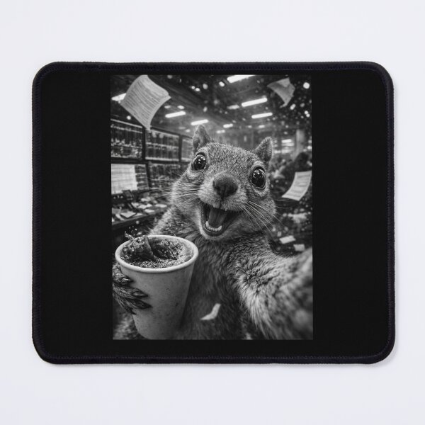 Item preview, Overcaffeinated Squirrel Stock Market Funny Chaos Humor Gift designed and sold by Say It With Ink.