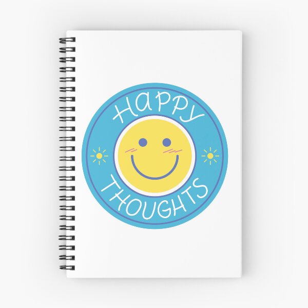 Item preview, Happy Thoughts Positive Message Happiness Optimism designed and sold by RetroMini2026.