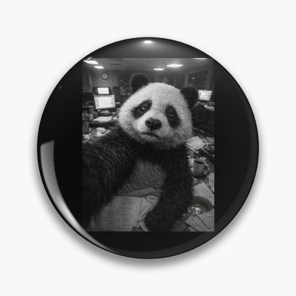 Item preview, Overworked Panda Messy Desk Funny Burnout Humor Gift for Coworkers designed and sold by Say It With Ink.