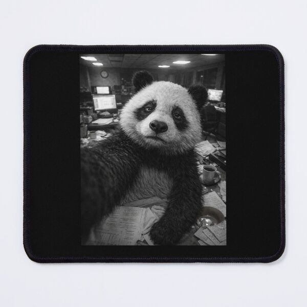 Item preview, Overworked Panda Messy Desk Funny Burnout Humor Gift for Coworkers designed and sold by Say It With Ink.