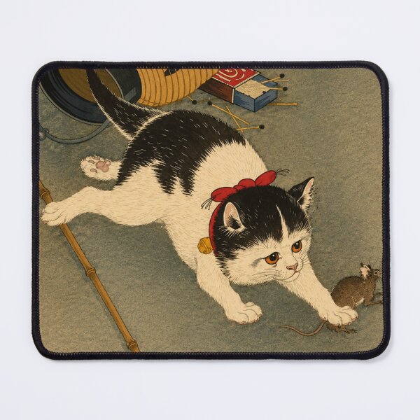 Item preview, Japanese Ukiyo-e Cat Illustration for Vintage Art Collectors designed and sold by RickE.