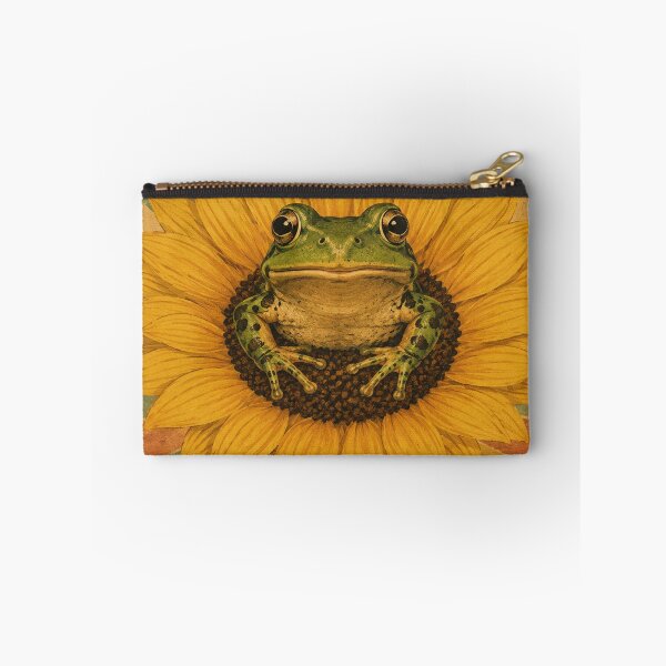 Item preview, Vintage Frog Sunflower Retro Boho Art Poster designed and sold by riki2365.