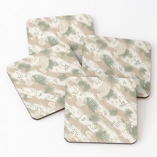 Item preview, Neutral Seamless Pattern – Sage Green Beige Vintage Abstract Texture designed and sold by FlatInkStudio.