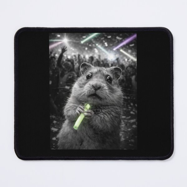 Item preview, Socially Anxious Hamster at a Rave Funny Introvert Humor Gift designed and sold by Say It With Ink.