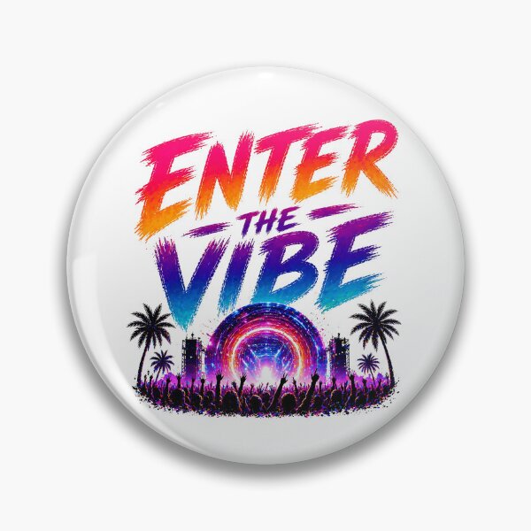 Item preview, Enter The Vibe – Neon Festival Portal Typography Design designed and sold by Digital Culture Studio.