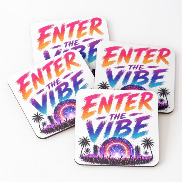 Item preview, Enter The Vibe – Neon Festival Portal Typography Design designed and sold by Digital Culture Studio.