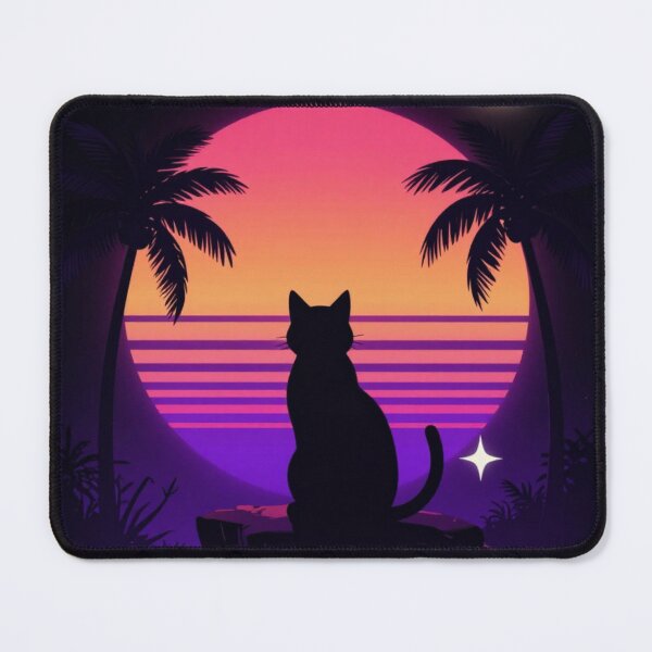 Item preview, Neon Sunset Cat designed and sold by funny things random.