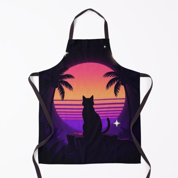 Item preview, Neon Sunset Cat designed and sold by funny things random.