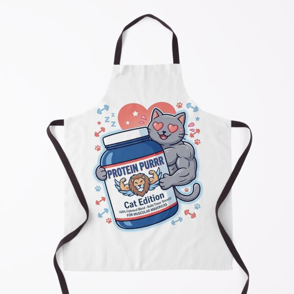 Item preview, Funny Cat Gym Shirt – Protein Purrr – Cat Lover Fitness Parody Tee – Gym Cat Protein Humor Gift designed and sold by AMBAYK.