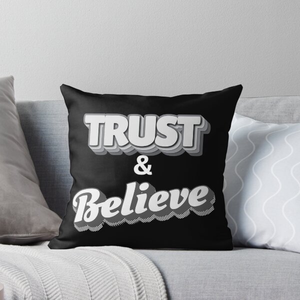 Item preview, Trust & Believe — Bold Motivational Typography Graphic Tee designed and sold by DonnaRaine.