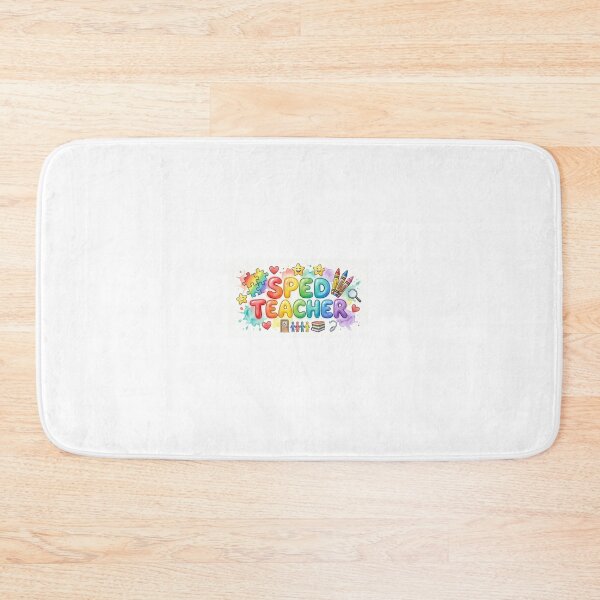 Item preview, **SPED Teacher - Colorful Fun Inclusive Special Education Design with Puzzle Pieces and Hearts** designed and sold by Petringo.