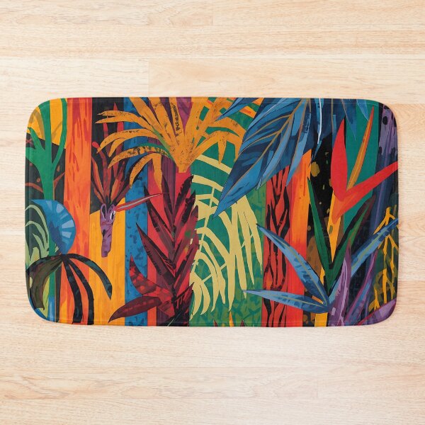 Item preview, Amazon Tropical Foliage – Lush Botanical Composition designed and sold by BrazilArtShop.