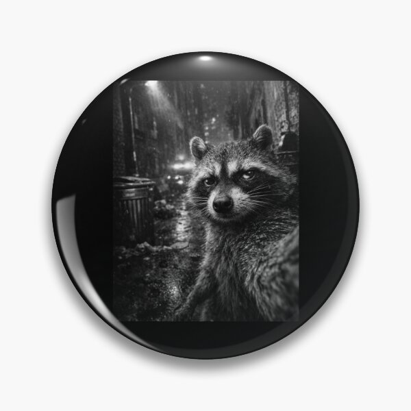 Item preview, Suspicious Raccoon Dark Alley Funny Paranoid Humor Meme Gift designed and sold by Say It With Ink.