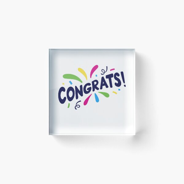 Item preview, Congrats Celebration Achievement Success Milestone designed and sold by RetroMini2026.
