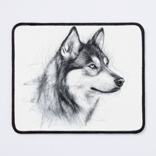 Item preview, Siberian Husky Doggie Illustration designed and sold by Roxane Bay.