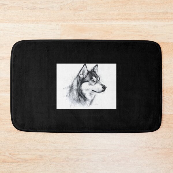 Item preview, Siberian Husky Doggie Illustration designed and sold by Roxane Bay.