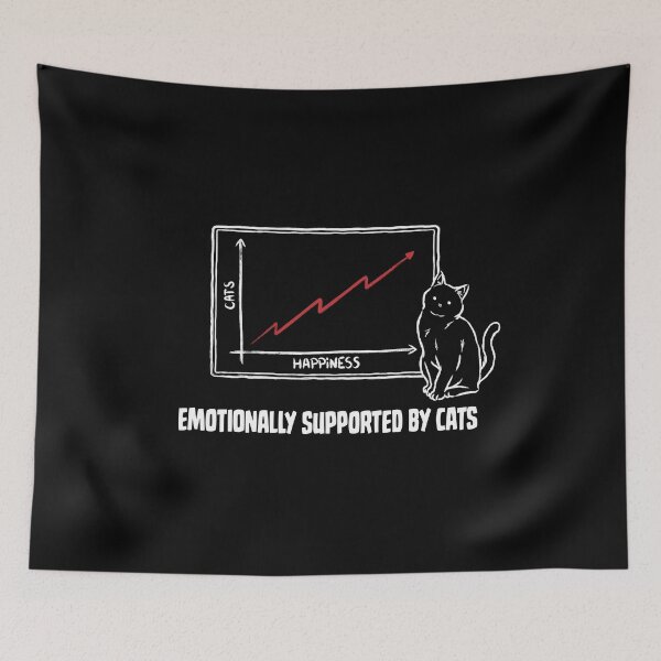 Item preview, Happiness And Cats Graph White designed and sold by Tobe Fonseca®.