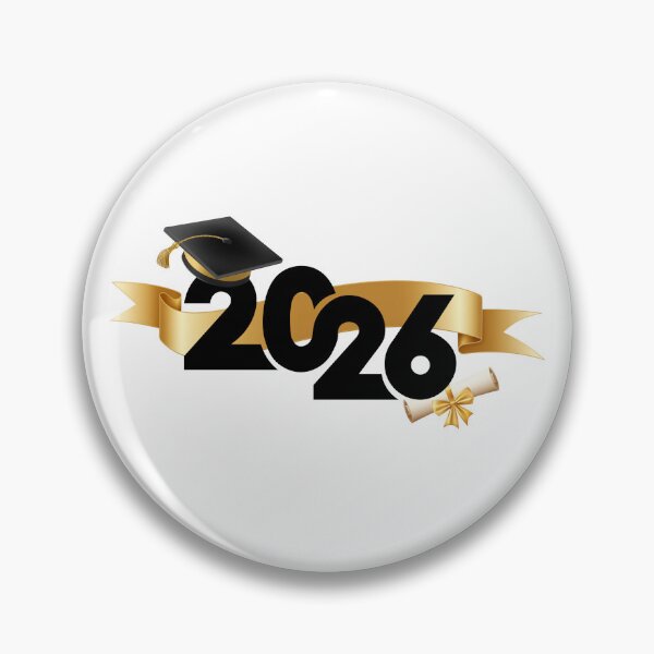 Item preview, Graduate 2026 (Offset) with Black Graduation Hat, Gold Stars & Gold Ribbon designed and sold by jeweleddesigns.