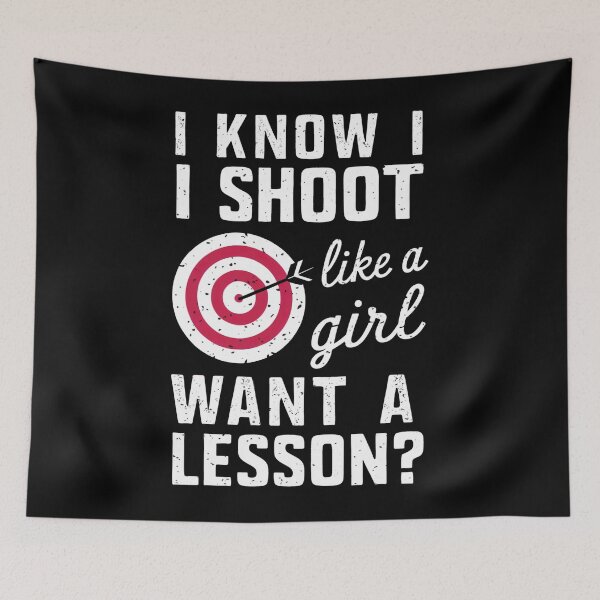 Item preview, Shoot Like A Girl Lesson designed and sold by SiarheiYur.