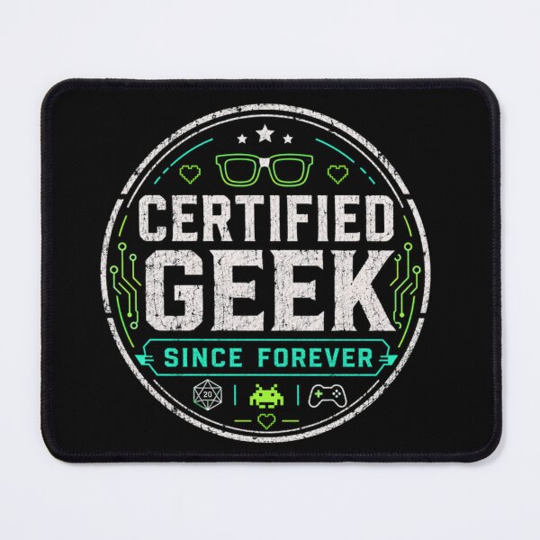 Item preview, Certified Geek Since Forever – Retro Gamer Nerd Badge Design designed and sold by MartBook.