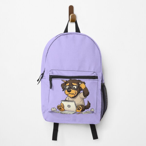 Item preview, Punkchis, a little dog, an artist drawing, seeking inspiration. designed and sold by Punkchis.