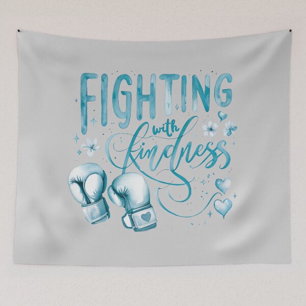 Item preview, Fighting with kindness - boxing gloves designed and sold by Stefrait-7.