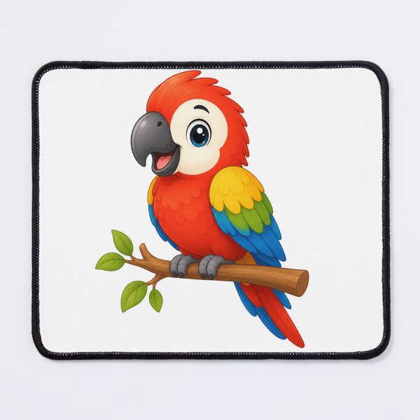 Item preview, Cute Cartoon Scarlet Macaw - Vibrant Tropical Parrot Art designed and sold by ToonyTeez.
