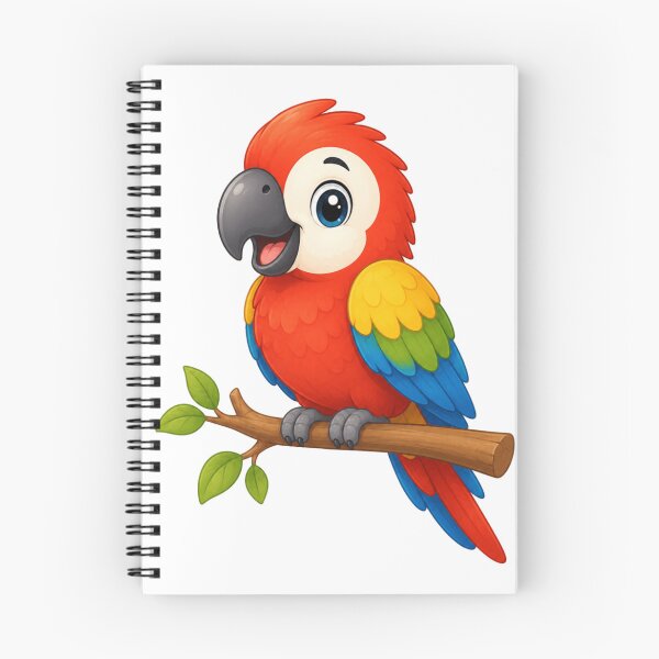 Item preview, Cute Cartoon Scarlet Macaw - Vibrant Tropical Parrot Art designed and sold by ToonyTeez.