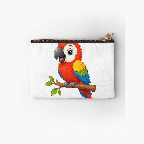 Item preview, Cute Cartoon Scarlet Macaw - Vibrant Tropical Parrot Art designed and sold by ToonyTeez.