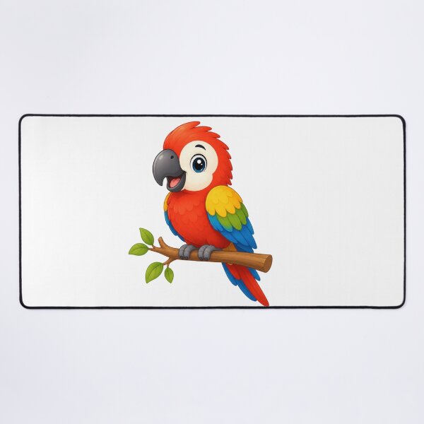 Item preview, Cute Cartoon Scarlet Macaw - Vibrant Tropical Parrot Art designed and sold by ToonyTeez.