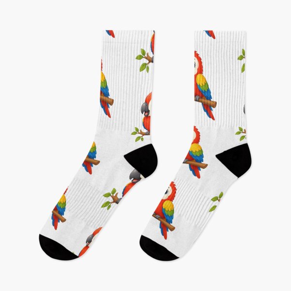 Item preview, Cute Cartoon Scarlet Macaw - Vibrant Tropical Parrot Art designed and sold by ToonyTeez.