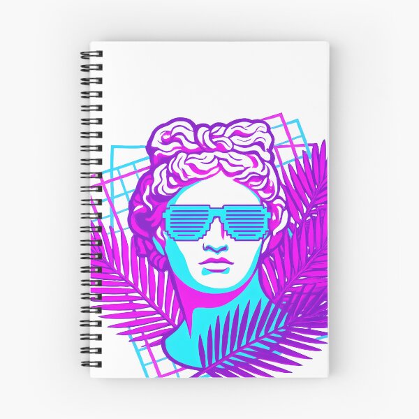 Item preview, Aesthetic Vaporwave Roman Bust - Neon Retro Art designed and sold by BlueCoyoteDigital.