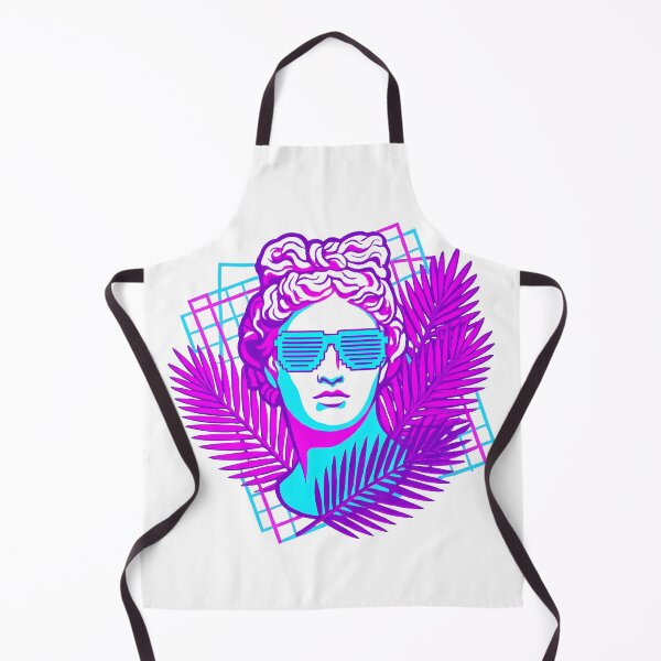 Item preview, Aesthetic Vaporwave Roman Bust - Neon Retro Art designed and sold by BlueCoyoteDigital.